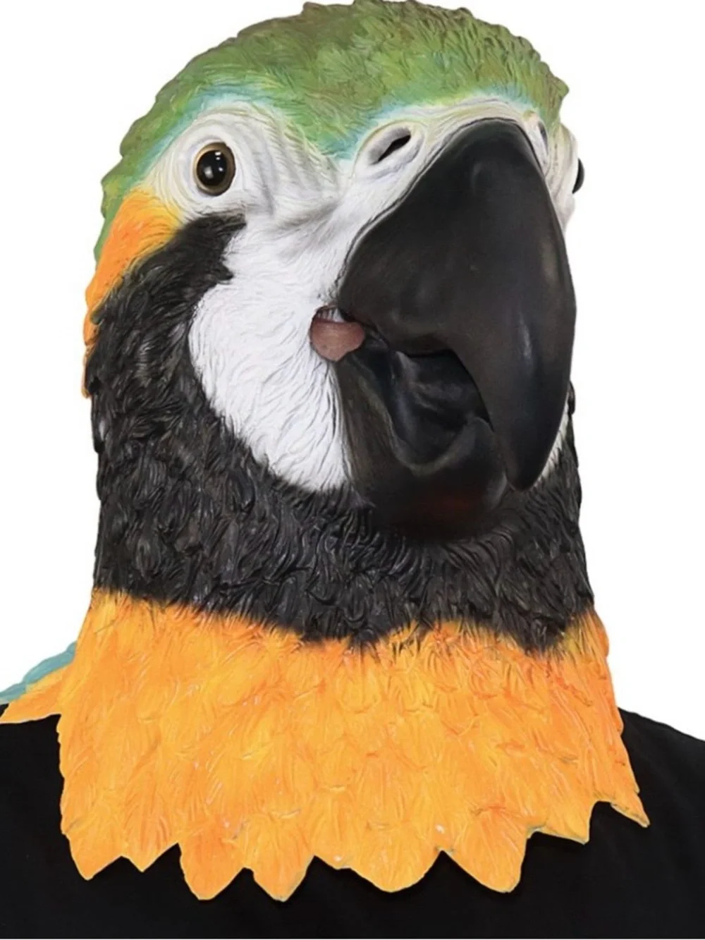 Cosfyte Macaw Parrot Full Head Latex Mask Bird Halloween Costume Carnival